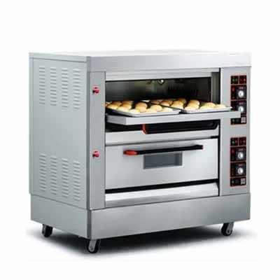 Two Deck Four Tray Electric Oven